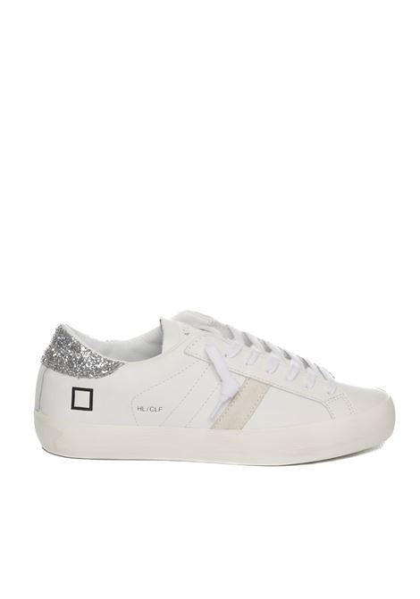 Sneaker hill low bianco/silver D.A.T.E. | HILL LOW DCALF-WHI/SILVER